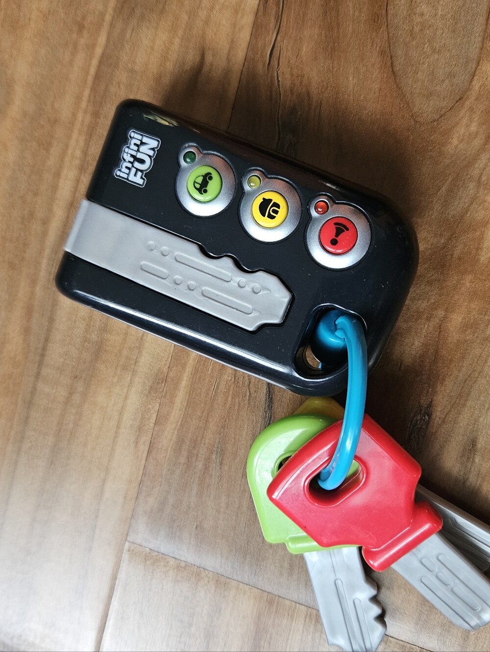 Kids Toy Key Set - Black with Red and Green Keys